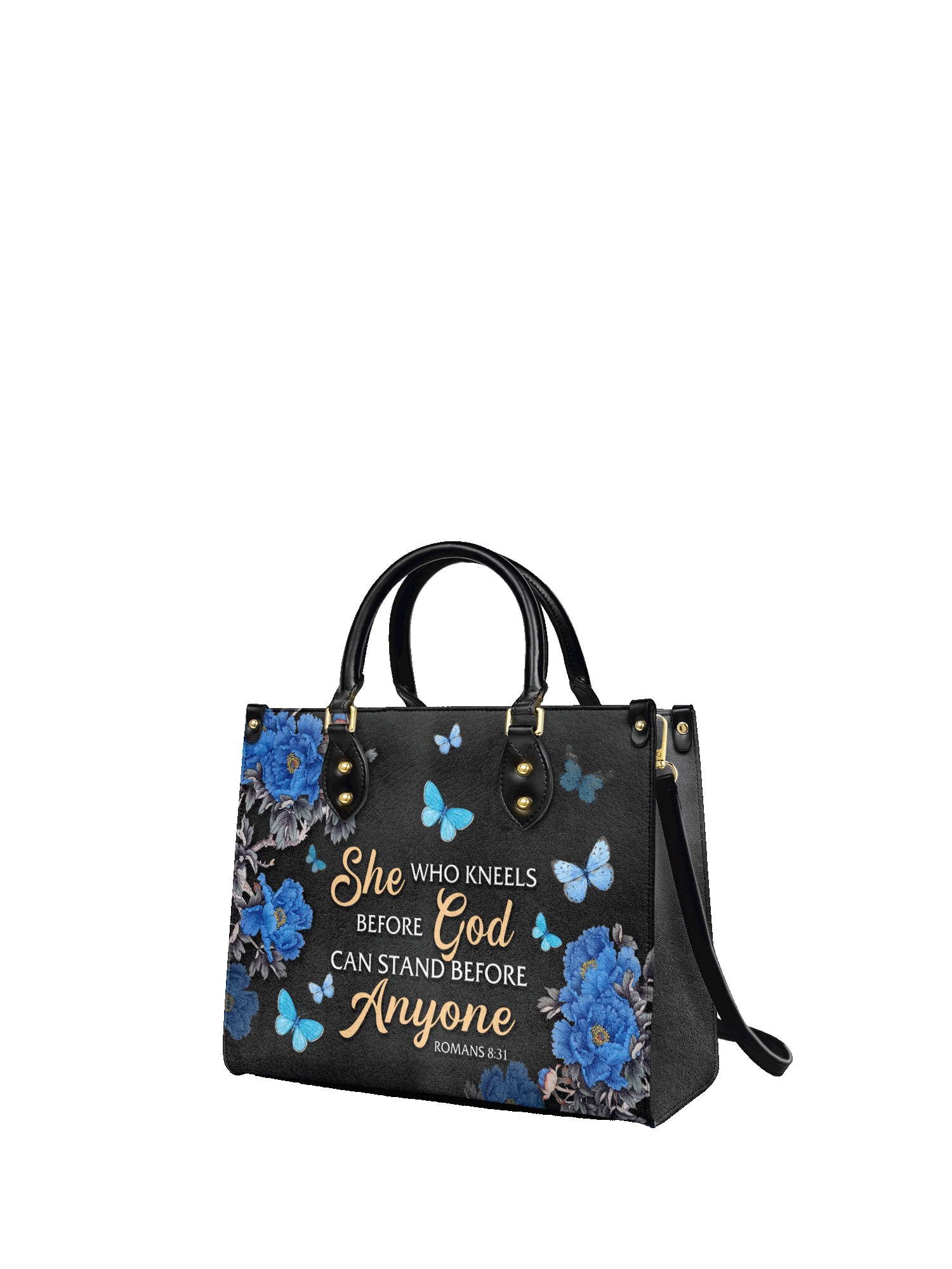 "Anchor" - Romans 8:31 Leather Handbag