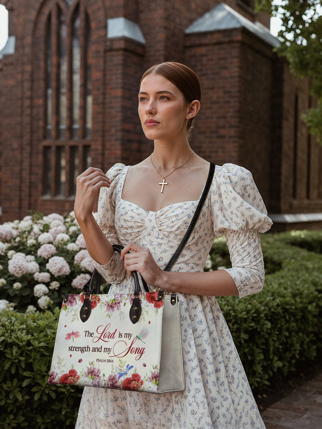 "Melody" - Psalm 118:14 Leather Handbag