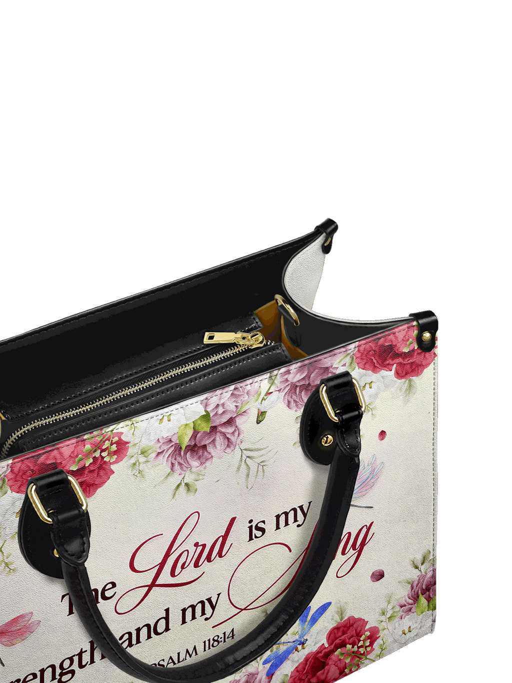 "Melody" - Psalm 118:14 Leather Handbag
