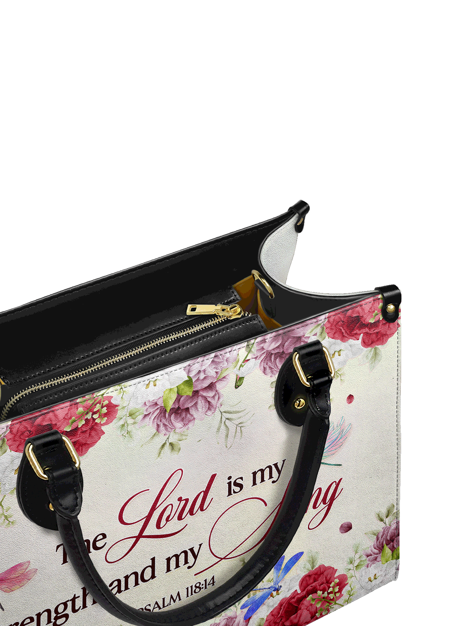 "Melody" - Psalm 118:14 Leather Handbag