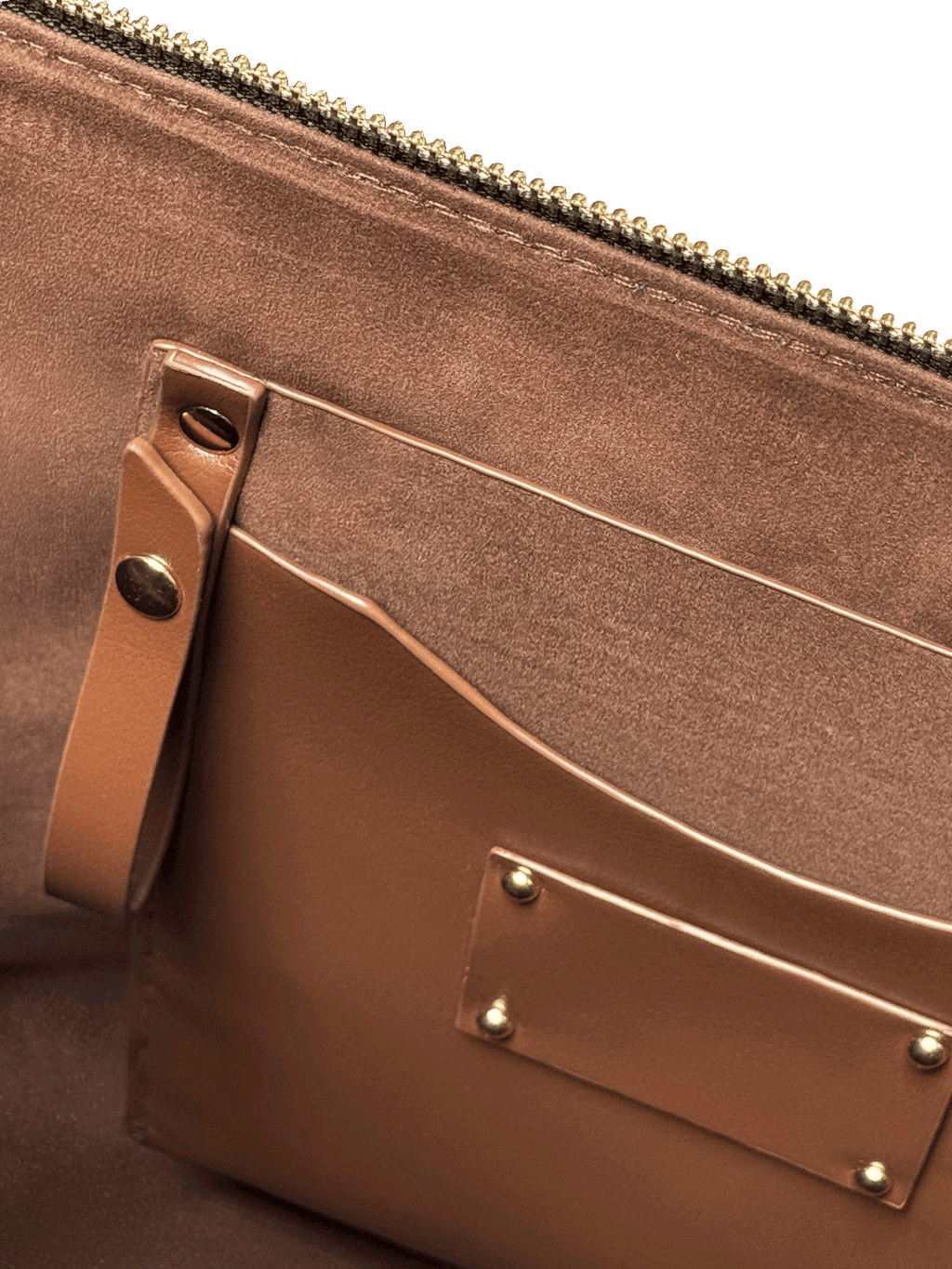 "Courage" - Joshua 1:9 Leather Tote Bag